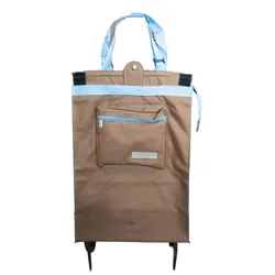 Chariot De Courses Stilo Basic Marron & Bleu