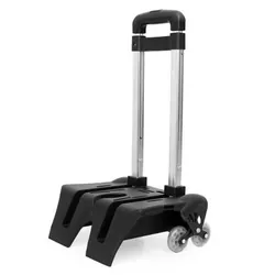 Chariot Scolaire Pour Cartable 3 Roues - Noir
