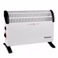 Chauffage Convecteur TECHWOOD - Puissance: 2000 Watts - Thermostat Réglable - Protection thermique - Chaleur instantanée - Po ...
