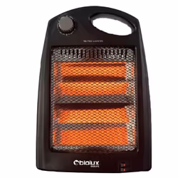 Chauffage Électrique BIOLUX - Fonctionne sur 2 niveaux de puissance différents: 400Watts/800Watts - Thermostat réglable - 2 T ...