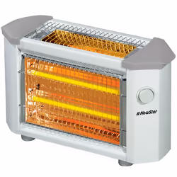 Chauffage Electrique Newstar Stuffe - Puissance : 1600W - Niveau de chaleur : 3 tubes quartz - Deux faces chauffantes - Grill ...