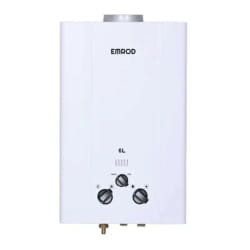 Chauffe-bain EMROD 6 Litres Gaz Naturel Blanc - CHAUF-6EMR
