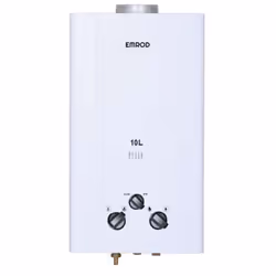 Chauffe Eau Emrod - Type de Gaz : Gaz bouteille - Débit d'eau Chaude : 10Litres / min - Pression d’eau convenable: 28Mpa -  E ...