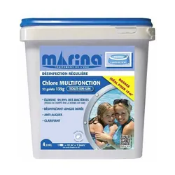 Chlore Multifonction Galet 200G 4.32Kg