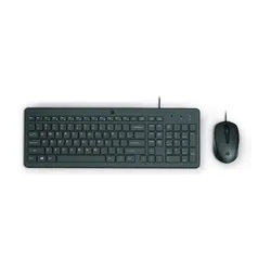 HP 150 WIRED MOUSE/KB COMBO FR clavier Souris incluse USB Noir