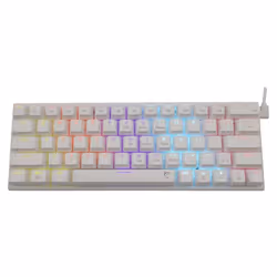 Clavier Gamer Filaire WHITE SHARK WAKIZASHI Switches Bleu - Blanc