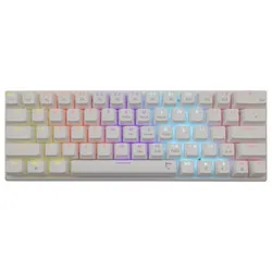 Clavier Gamer Filaire WHITE SHARK WAKIZASHI Switches Rouge - Blanc