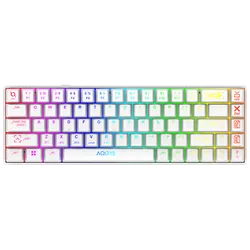 Clavier Gamer Mécanique AQIRYS MIRA 100% Anti-Ghosting RGB - Blanc