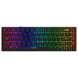 Clavier Gamer AQIRYS MIRA - Technologie de Connectivité: Double Mode (Filaire, Sans fil : 2,4 GHz et BT) - Type de câble: Un ...