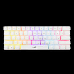 Clavier Gamer Mécanique Baracuda BGK-03211W DOLPHIN WHITE /RED sw