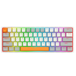 Clavier Gamer Mécanique Redragon Akali K642-RGB Blanc
