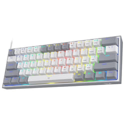 Clavier Gamer Mécanique REDRAGON Fizz K617 RGB Switch Rouge - Blanc&Gris