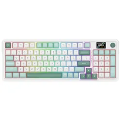 Clavier Gamer REDRAGON K719WGB Sans Fil GALATIN Pro - Blanc