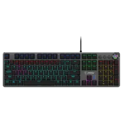 Clavier Gaming Filaire Mécanique MSI FORGE GK310 / RGB / RED SWITCHES / USB / Noir