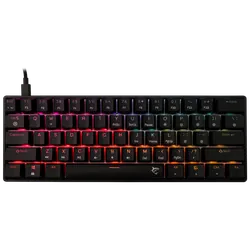 Clavier Gaming Mécanique White Shark GK-004111 SHINOBI-2 / US - RED SW. / Noir