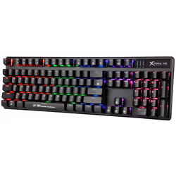 Clavier Gaming Mécanique Xtrike Me GK-980 - QWERTY - Blue Switch - Rétroéclairage LED Arc-en-Ciel 8 modes lumineux - 104x Bou ...