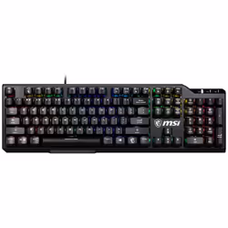 CLAVIER Gaming MSI VIGOR - Connectivité : Filaire - Interface : USB 2.0 - Commutateurs : Kailh Red - Rétroéclairage : Six cou ...