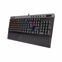Clavier Gaming Mécanique Rampage Hydra R7 - Rétroéclairage RGB Backlit - Switch Cherry MX Bleu - Boitier en Métal - Boutons M ...