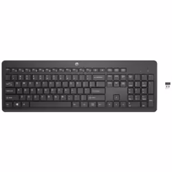Clavier sans fil HP 230 - Type Azerty - Connéctivité: Sans Fil 2.4 Ghz - Interface USB - Couleur Noir