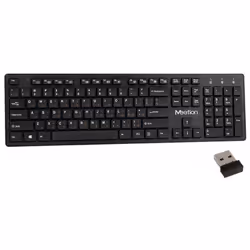 Clavier Sans fil Meetion WK841 Bilingue - arabe - récepteur USB Nano - Portée de couverture jusqu'à 10m - Compatible avec Win ...