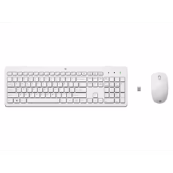 Ensemble Clavier Azerty + Souris sans fil HP 230 - Connexion sans fil 2.4 GHz - Interface USB - Résolution 1600 DPI - Capteur ...