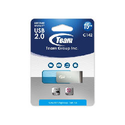 Clé USB 2.0 TeamGroup C142 - 16 Go - Bleu (TC14216GL01)