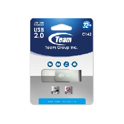 Clé USB 2.0 TeamGroup C142 - 32 Go - Blanc (TC14232GW01)