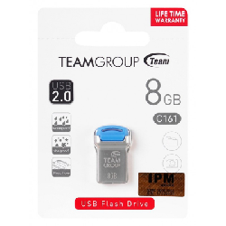Clé USB 2.0 TeamGroup C161 / 8 Go - Silver & Bleu