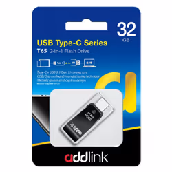 Clé USB Addlink OTG 2 en 1 – Interface: USB 3.1 / USB Type-C – Capacité 32 Go – Vitesse de transfert: Jusqu’à 210 Mbps (Lectu ...