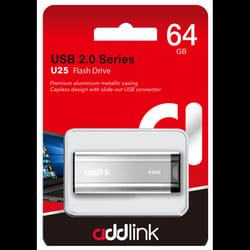Clé USB ADDLINK U25 64Go USB 2.0 - Silver