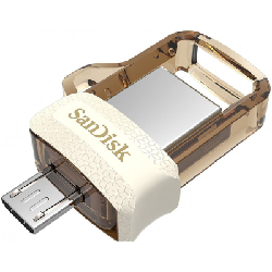 Clé USB SANDISK 64Go Ultra Dual USB 3.0 Gold