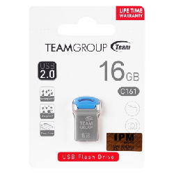 Clé USB TEAMGROUP C161 16 go USB 2.0 Silver/Bleu (TC16116GL01)