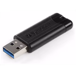 Clé USB VERBATIM PinStripe - Capacité: 64 Go - Interface: USB 2.0 - Vitesse en lecture: jusqu’à 10 Mo/s - Vitesse en écriture ...