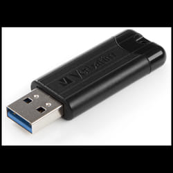 Clé USB VERBATIM 64Go PinStripe Noir