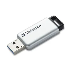 Clé USB VERBATIM Secure Pro 64 Go USB 3.2 - Silver&Noir
