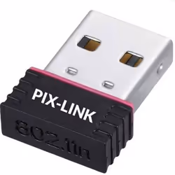 Clé Wifi USB PIX-LINK  - Technologie sans fil N, 2,4 GHz - Vitesses sans fil jusqu'à 150 Mbps - Prise en charge de la fonctio ...