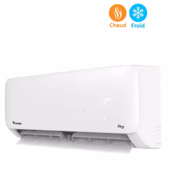 Climatiseur Condor CS09-AL44T3 - Capacité : 9000 BTU - Mode : Chaud & Froid - Classe énergétique : T3 - Type de gaz : R410A - ...