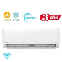 Climatiseur Condor 24000 BTU Inverter Tropicalisé Chaud & Froid Blanc