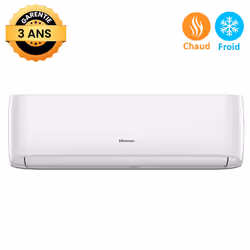 Climatiseur Hisense Inverter 12000 BTU Chaud Froid Blanc