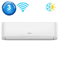 Climatiseur Hisense Tropicalisé 24000 BTU Chaud Froid Blanc