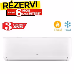 Climatiseur INVERTER TCL TROPICALISÉ T3 9000BTU Chaud Froid - Garantie 3ans