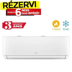 Climatiseur INVERTER TCL TROPICALISÉ T3 9000BTU Chaud Froid - Garantie 3ans