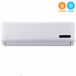 Climatiseur Midea - Capacité : 18000 BTU - Mode : Chaud Froid - Max. débit d'air : 8 m³/min - Min. niveau de bruit (bloc vn./ ...