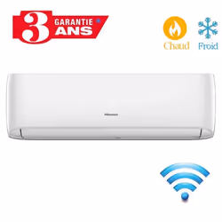Climatiseur Inverter Hisense - Capacité : 18000 BTU - Technologie: On/Off - Mode : Chaud/ Froid - Type de gaz : R410A - Alime ...