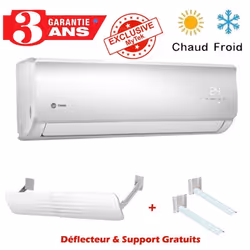 Climatiseur TRANE - Capacité: 18000 BTU - Mode: Chaud & Froid - Afficheur LED - Minuterie programmable 24 heures - Mode Nuit  ...