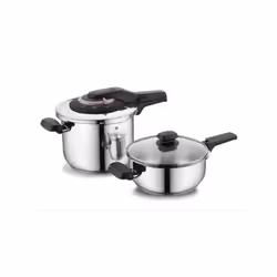 Cocotte 6L + Faitout 3L Korkmaz Vita Plus - Noir (A168)