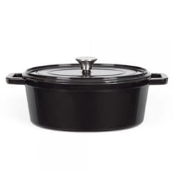Cocotte Ovale LIVOO Avec Couvercle 4.5 Litres - Noir