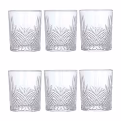 Coffret Gobelet LUMINARC Rhodes FB31 - Matière : Verre - Nombre de pièces : 6 -  Forme : Cylindre - Capacité : 31 cl - Idéal  ...