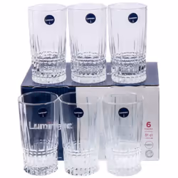 Coffret 6 Gobelets LUMINARC Elysees FH31 - Capacité: 31 cl - Idéal pour un usage personnel et des événements spéciaux - Ajout ...