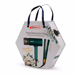 Coffret Cadeau Sèche Cheveux & Lisseur FLORENCE KH-383 - Vert
